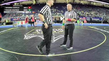 Girls-105 lbs Semifinal - Tatianna Castillo, Lowell Hs Girls vs Pauline Chapman, Richmond Hs Girls