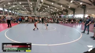 61 lbs Quarterfinal - Emerson Harrell, Rockwall Training Center vs Jax Sierra, Dripping Springs Youth Sports Association Wrestling Club