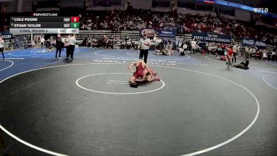 D 1 106 lbs Cons. Round 4 - Cole Poore, Fontainebleau vs Ethan Taylor, Destrehan