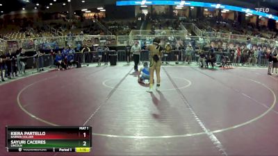 100 lbs Quarterfinal - Sayuri Caceres, Lincoln vs Kiera Partello, Barron Collier