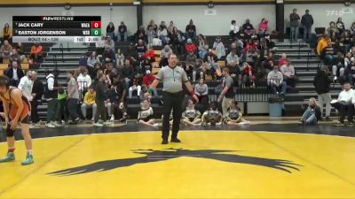 126 lbs Quarterfinal - Easton Jorgenson, Waverly-Shell Rock vs Jack Cary, Waterloo East