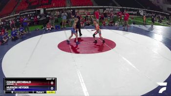 75 lbs Placement Matches (8 Team) - Cohen Archibald, Oregon vs Hudson Heyder, Utah