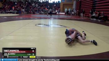 125 lbs Champ. Round 1 - Rhett Bonnette, North Iowa Area Community College vs Zac Blasioli, Millikin