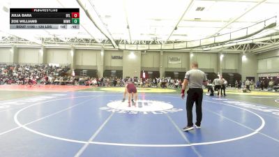 126 lbs Consi Of 16 #2 - Julia Bara, Bethel vs Zoe Williams, Norwalk
