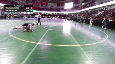 106 lbs 3rd Place Match - Jacob Ostoja, Meridian vs Teagan Navarro, Nampa