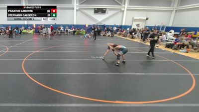 106 lbs Cons. Round 3 - Praxton LaBonte, Unattached vs Stephano Calderon, Roundtree Wrestling