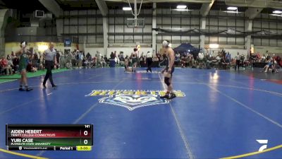 141 lbs Cons. Round 1 - Aiden Hebert, Trinity College (Connecticut) vs Yuri Case, Plymouth State University