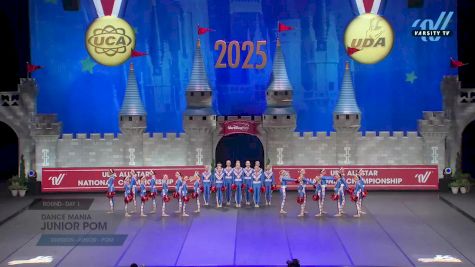 Dance Mania - Junior Pom [2025 Junior - Pom Day 1] 2025 UCA & UDA All Star National Championship
