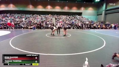 215 lbs Champ. Round 2 - Thomas Thorton, Placer vs Ryan Sulpizio, University