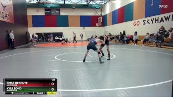 120 lbs Quarterfinal - Kyle Bond, Warrenton vs Omar Deponte, Southridge