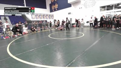 95 lbs 5th Place Match - Garrett Clay, 951 Wc vs Micah Villatoro, Jets
