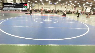 195 lbs Consi Of 16 #1 - Emerson Murphy, WV vs Hadley Hudson, WY