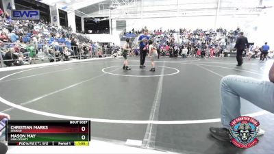 73-76 lbs Round 2 - Christian Marks, Cougar vs Mason May, Linn County