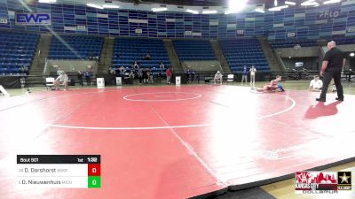 106 lbs Consi Of 16 #2 - Owen Dorshorst, Askren Wrestling Academy vs Dylan Nieuwenhuis, Michigan Premier WC