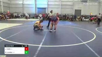 195 lbs Consi Of 16 #1 - Jayden Cobb, Mat Sense vs Daniel Lunday, Basic Wrestling Club