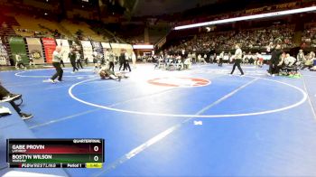 157 Class 1 lbs Quarterfinal - Bostyn Wilson, Warsaw vs Gabe Provin, Lathrop