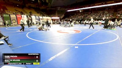 157 Class 1 lbs Quarterfinal - Bostyn Wilson, Warsaw vs Gabe Provin, Lathrop