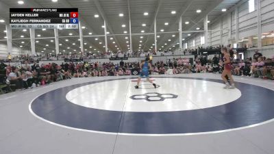 110 lbs Jayden Keller, Missouri Blue vs Kayliegh Fernandez, California Gold