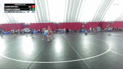 157-161 lbs Round 3 - Kaden Mitchell, Waukon vs Camdyn Ockenga, Canton A