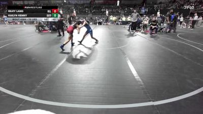 75 lbs Semifinal - Riley Lang, Hillsborough vs Kailyn Kenny, Bayville