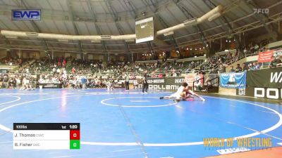 100 lbs Quarterfinal - John Thomas, CIWC-Team Intensity vs Benjamin Fisher, Salina Wrestling Club