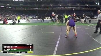 Girls-130 lbs Cons. Semi - Elliana Hillard, DeWitt HS vs Hannah Blyveis, Fowlerville HS