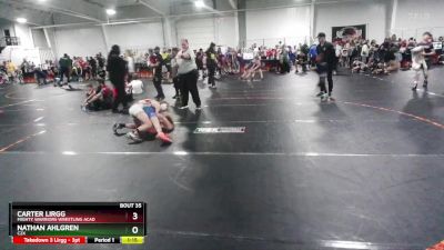 101 lbs Round 3 - Nathan Ahlgren, C2X vs Carter Lirgg, Mighty Warriors Wrestling Acad