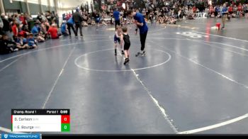 40-44 lbs Champ. Round 1 - Ethan Bourge, Kearney Matcats vs Greyson Carlson, SEM