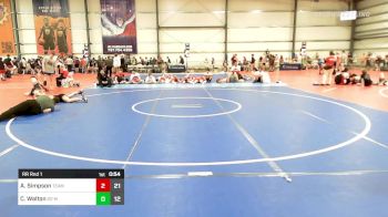 160 lbs Rr Rnd 1 - Azrael Simpson, Team Utah Zion vs CJ Walton, D2 Mighty Ducks