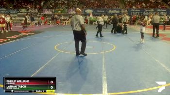 D 2 106 lbs Cons. Semi - Lathan Tabor, North DeSoto vs Phillip Williams, Comeaux