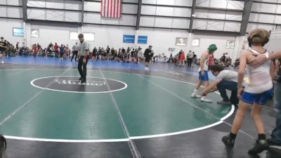 90 lbs Round 3 (6 Team) - Aubrey Ishuin, BELIEVE TO ACHEIVE vs Mitchell Gonzales, NC LEGEND