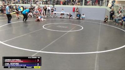 84 lbs Champ. Round 1 - James Cottrell, Pioneer Grappling Academy vs Cael Gesford, Chugach Eagles Wrestling Club