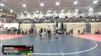 83-90 lbs Champ. Round 1 - Jack Hyman, Western Wrestling Club vs Brooklynn Merli, Midwest Xtreme Wrestling