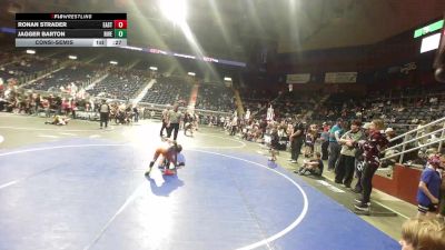 58 lbs Consolation - Ronan Strader, Eastside United vs Jagger Barton, Riverton USAW