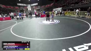 49 lbs Round 2 - Enzo Yasutomi, Rough House Wrestling vs Aaron Valenzuela, Rough House Wrestling