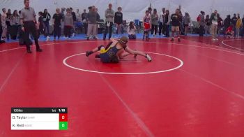 105 lbs Quarterfinal - Orion Taylor, Charleston vs Kyle Reid, Manchester