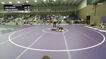 115 lbs Cons. Round 5 - Lucy Ticknor, Glenrock vs Emellia Winfrey, Tongue River