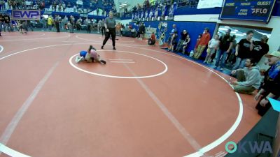 46 lbs Rr Rnd 1 - Jo Thigpen, Choctaw Ironman Youth Wrestling vs Rylee Teehee, Piedmont