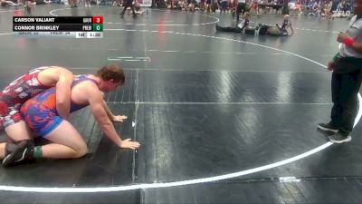 218 lbs Round 3 (8 Team) - Connor Brinkley, Precision WA vs Carson Valiant, GA United Red
