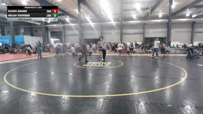 160 lbs 5th Place - Elijah Adams, Cherry Run vs Micah Thurber, Lancaster