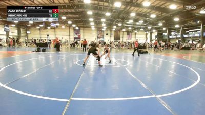 100 lbs Consi Of 8 #2 - Cade Riddle, NC vs Knox Ritchie, TN