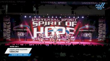 Lunar Viper Allstars - Venom [2025 L6 Limited - XSmall Day 2] 2025 Spirit of Hope Grand Nationals