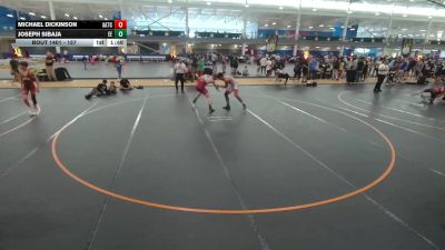 157 lbs Cons. Round 6 - Michael Dickinson, All American TC vs Joseph Sibaja, Eagle Empire