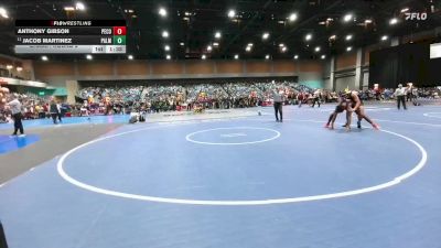 190 lbs Champ. Round 2 - Jacob Martinez, Palma vs Anthony Gibson, Pershing County