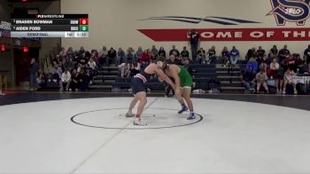 197 lbs Semifinal - Braden Bowman, Snow vs Aiden Ford, Big Bend Community College