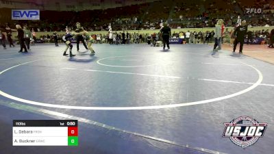 110 lbs Consi Of 4 - Lennox Gebara, Frontenac Youth Wrestling Club vs Aislyn Buckner, El Reno Wrestling Club