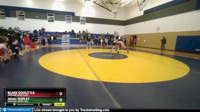 172 lbs Round 3 - Blake Doolittle, Spokane Wrestling vs Noah Shipley, Spokane Wrestling