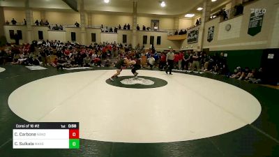 195 lbs Consi Of 16 #2 - Colby Carbone, North Andover vs Colby Sulkala, Mansfield