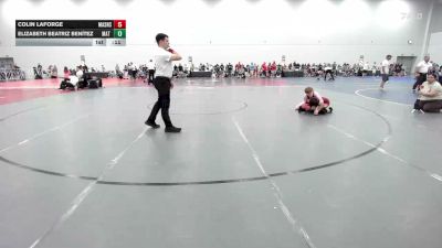 110 lbs Rr Rnd 3 - Colin LaForge, Mat Assassins Black - EL vs Elizabeth Beatriz Benítez, Mat Warriors Black - EL