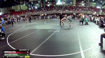 95 lbs Champ. Round 1 - Abbigayle York, Beatrice Wrestling Club vs Braelynn Furman, O`Neill Leprechaun Wrestling